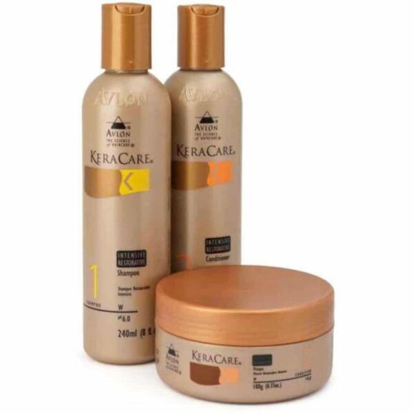 Avlon Keracare Intensive Restorative Kit Restauracao Intensiva Shampoo 240ml Condicionador 240ml E Mascara 180ml